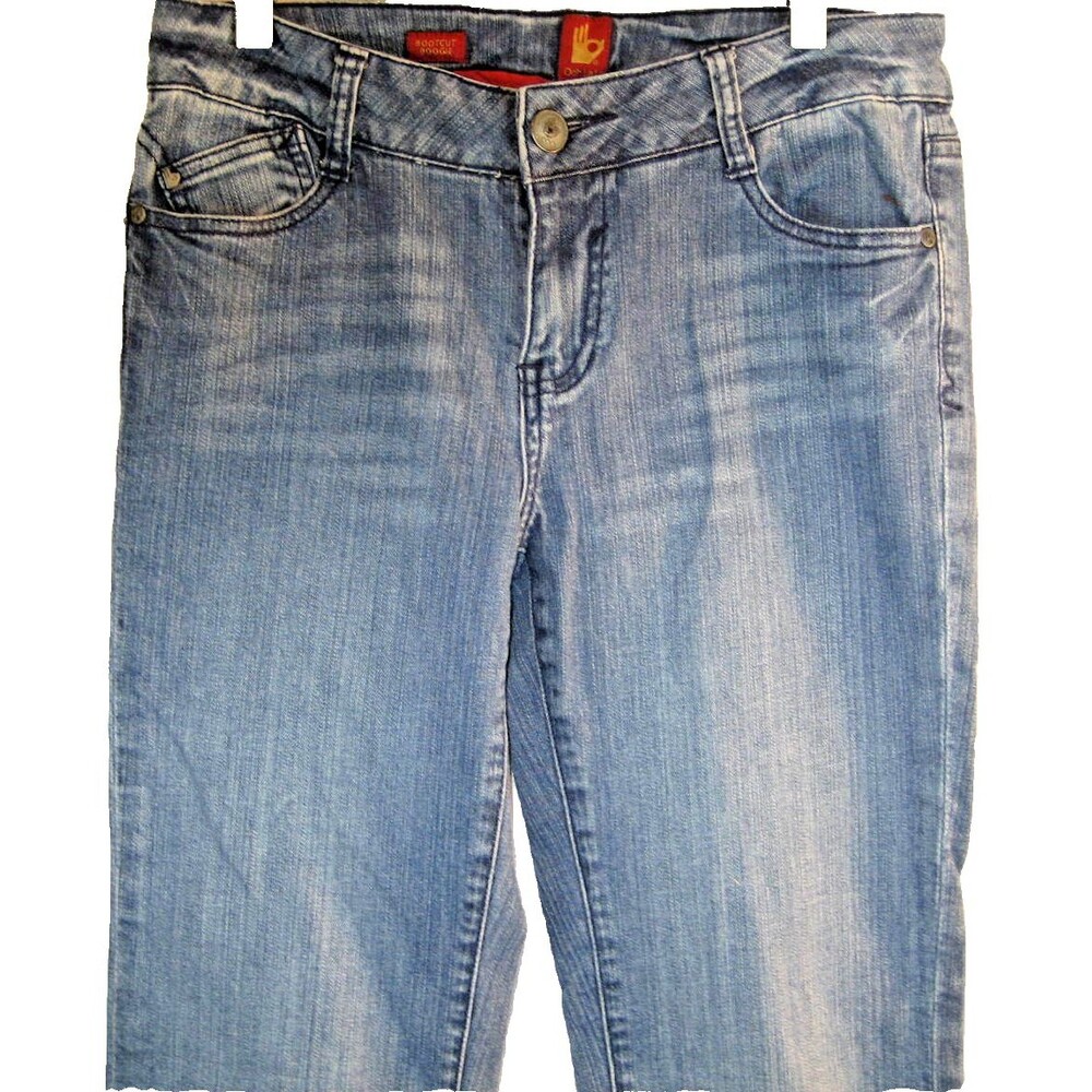 Womens Sassoon OhLaLa Cotton Spandex Boot Cut Blue Jeans sz 4(30x30x7r)
